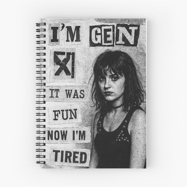 Item preview, Gen X – Punk Zine Riot Grrrl Collage (I’m Tired) designed and sold by DiamondSkyShirt.