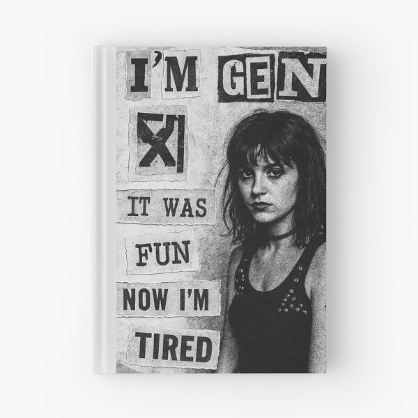 Item preview, Gen X – Punk Zine Riot Grrrl Collage (I’m Tired) designed and sold by DiamondSkyShirt.