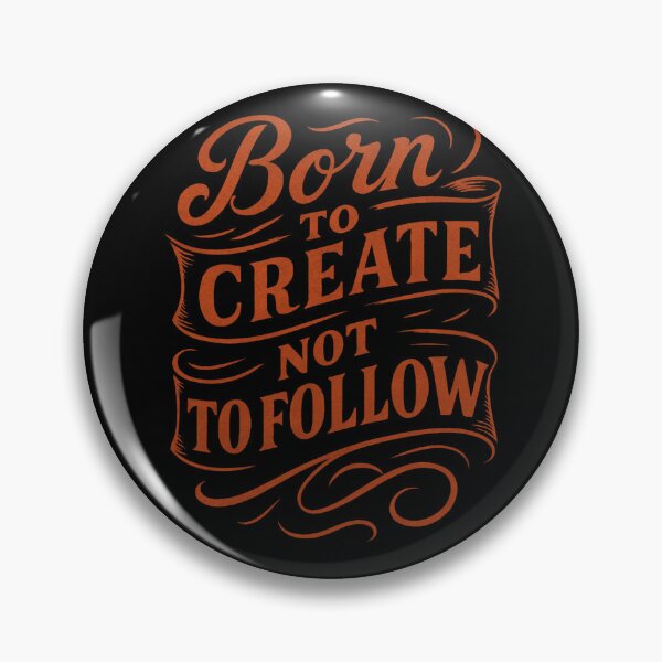 Item preview, Born to Create – Not to Follow | Creative motivational quote for designers & artists designed and sold by IsyLaneDesign.