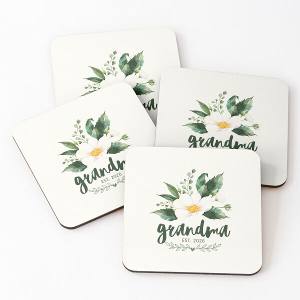 Item preview, Grandma EST 2026 - Jasmine Flower - Sweet Gift designed and sold by patternjp.
