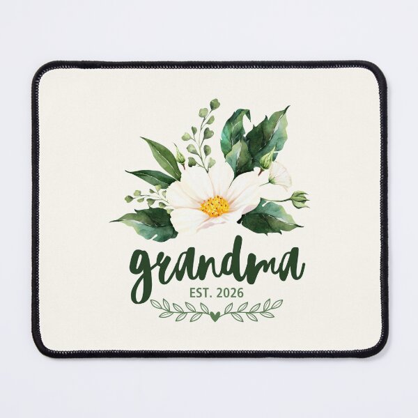 Item preview, Grandma EST 2026 - Jasmine Flower - Sweet Gift designed and sold by patternjp.