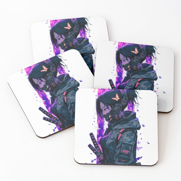 Item preview, Cyber Samurai Girl – Futuristic Warrior | Neon Anime & Cyberpunk Art designed and sold by Oni-Pixels.