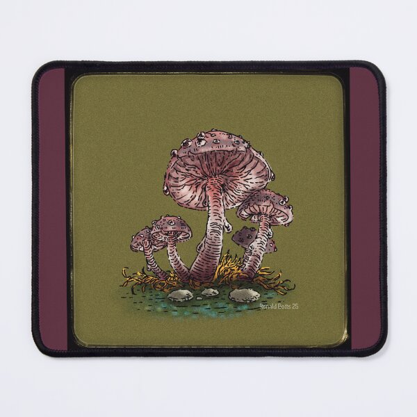 Item preview, Rosy Button Mushroom  designed and sold by RonaldBottsArt.