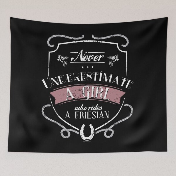 Item preview, Horse Gifts For Girls A Girl Who Rides A Friesian Horse Shirt designed and sold by shoppzee.