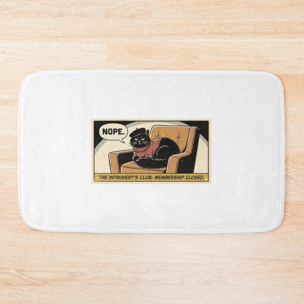 Item preview, The Introvert's Club: Membership Closed | Vintage Comic Grumpy Cat "Nope" designed and sold by Estudio101.