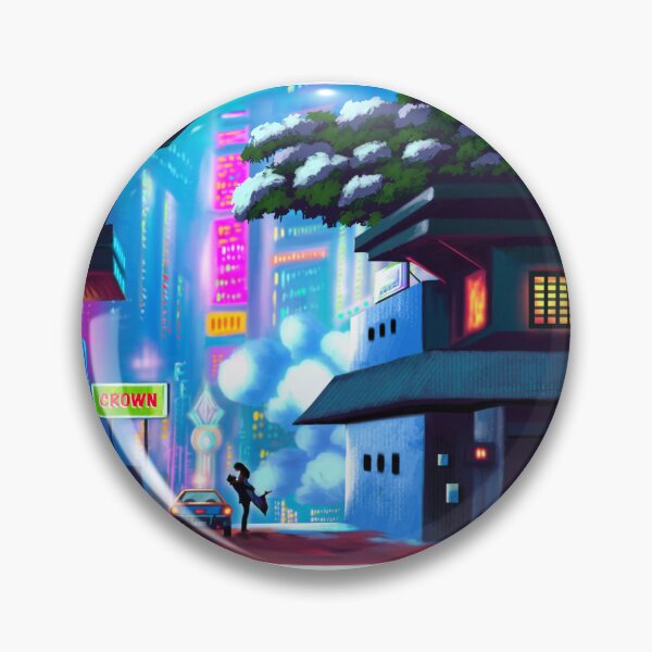 Artikelvorschau, Cyberpunk-Neonstadt-Nacht-Procreate-Kunst entworfen und verkauft von ExploreAura Studio.