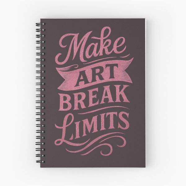 Item preview, Make Art Break Limits – Inspirational Artist Quote Typography Design designed and sold by IsyLaneDesign.