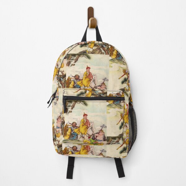 Item preview, Journey to the West Illustration – Monkey King, Pigsy & Tang Sanzang – Vintage Chinese Art designed and sold by FriendsClub.