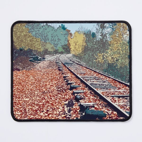 Item preview, Abandoned Railroad, Autumn Foliage [Vector Art] designed and sold by dragonsinn.
