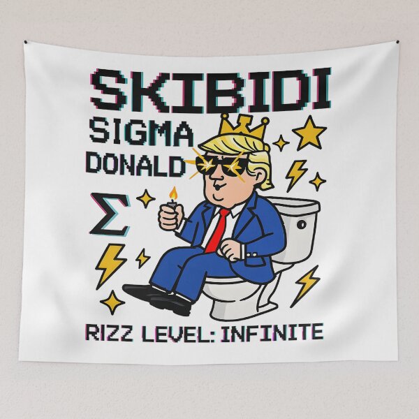 Item preview, Skibidi Sigma Meme King Infinite Rizz designed and sold by AnnDesignStudio.