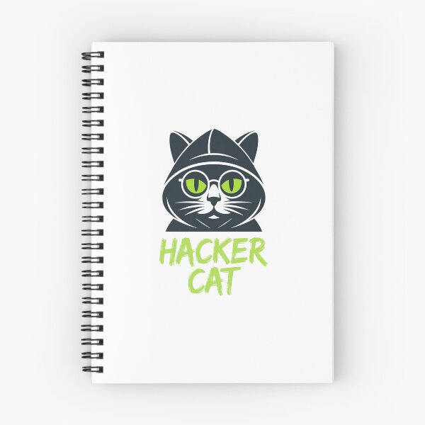 Item preview, Humorous Cyber Security Hacker Cat Cartoon Style designed and sold by chattsuede.