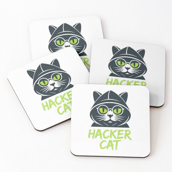 Item preview, Humorous Cyber Security Hacker Cat Cartoon Style designed and sold by chattsuede.