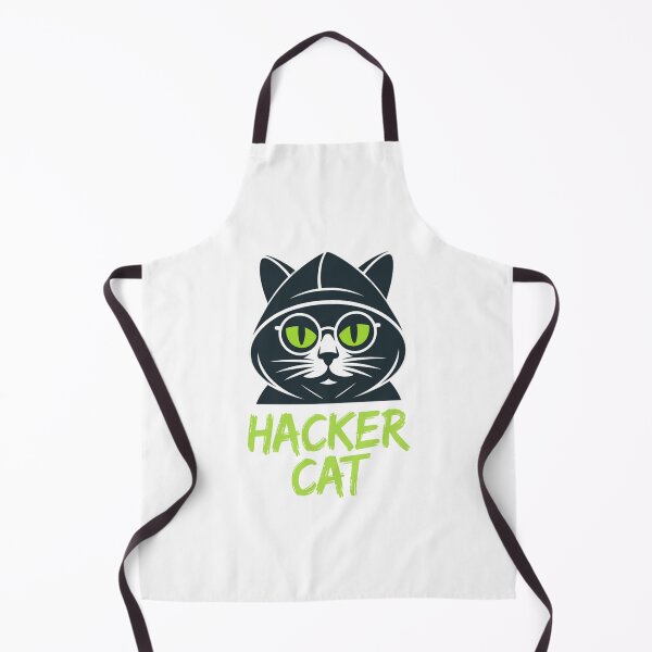 Item preview, Humorous Cyber Security Hacker Cat Cartoon Style designed and sold by chattsuede.