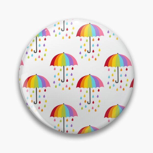 Item preview, Rainy Day Rainbow Umbrella Print Multicolored Rain Drops Umbrellas designed and sold by bestggraphico.