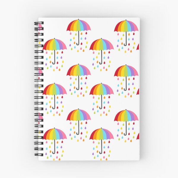 Item preview, Rainy Day Rainbow Umbrella Print Multicolored Rain Drops Umbrellas designed and sold by bestggraphico.