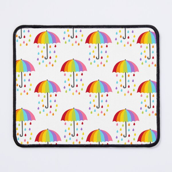 Item preview, Rainy Day Rainbow Umbrella Print Multicolored Rain Drops Umbrellas designed and sold by bestggraphico.