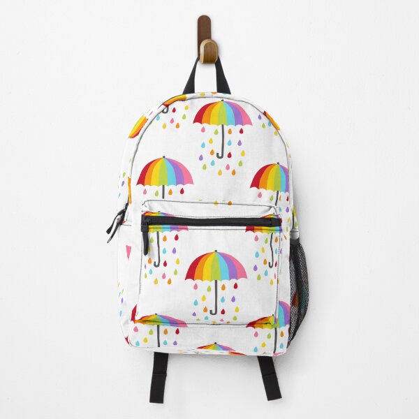 Item preview, Rainy Day Rainbow Umbrella Print Multicolored Rain Drops Umbrellas designed and sold by bestggraphico.