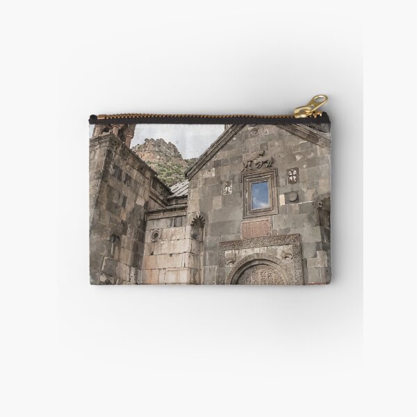 Item preview, Geghard Monastery Armenia Watercolor Art – Ancient Armenian Architecture Illustration designed and sold by NareArt.