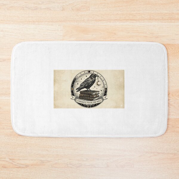 Item preview, Dark Academia Raven & Occult Books | Vintage Woodcut Alchemy Astrology Emblem designed and sold by Estudio101.