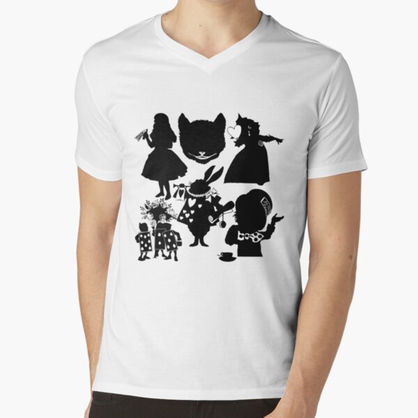 Alice In Wonderland - Silhouette Collection V-Neck T-Shirt