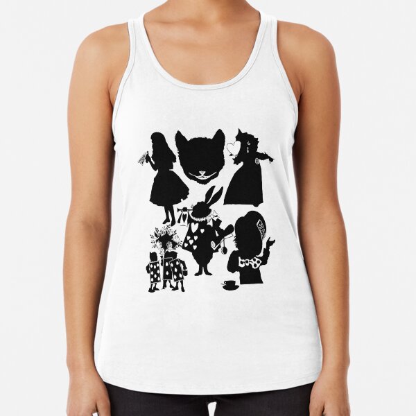 Alice In Wonderland - Silhouette Collection Racerback Tank Top