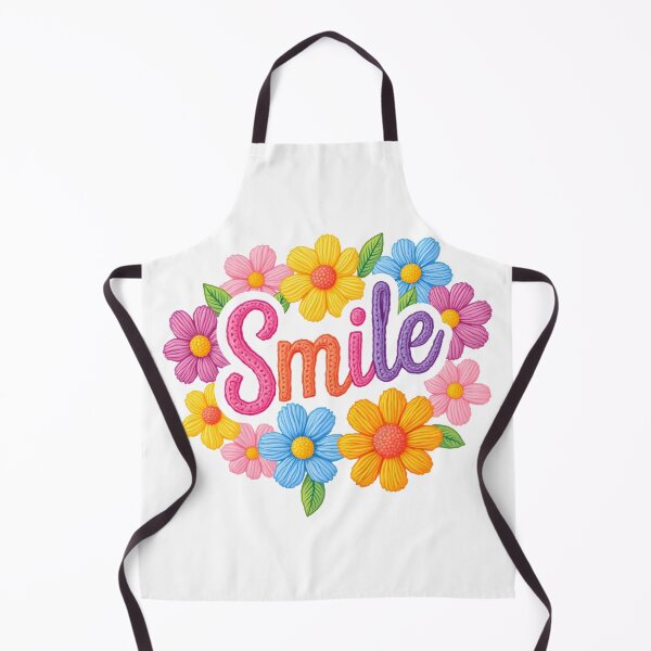 Item preview, Smile Floral T-Shirt Design, Colorful Flower Graphic, Positive Vibes T-Shirt designed and sold by Kiwi Fun Designs.