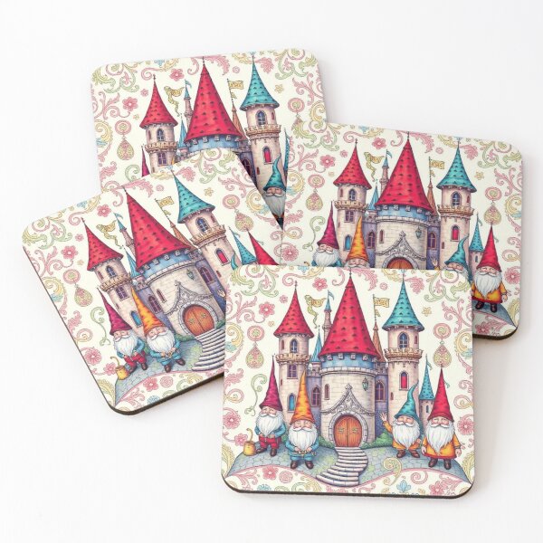 Item preview, Whimsical Gnome Gathering at the Colorful Castle designed and sold by Jeff's Good Mojo Dojo.