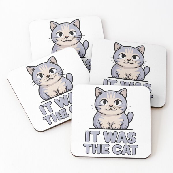Item preview, Cute Cat Owner Blame Humor It Was The Cat Cartoon designed and sold by chattsuede.