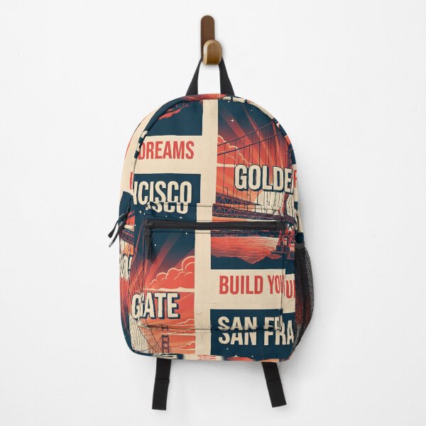 Item preview, San Francisco Golden Gate Bridge Vintage Travel Poster designed and sold by HoopeStylee.