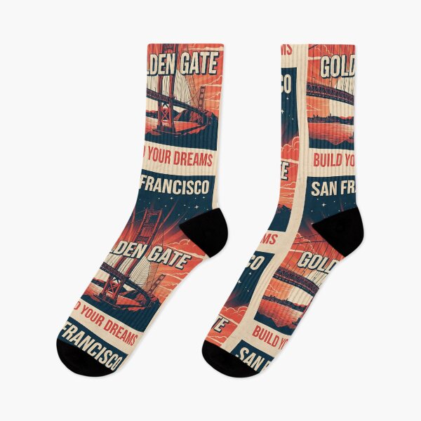 Item preview, San Francisco Golden Gate Bridge Vintage Travel Poster designed and sold by HoopeStylee.