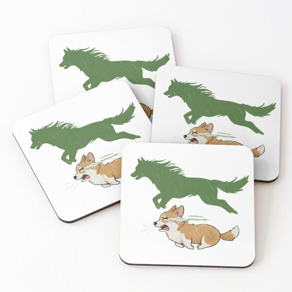 Item preview, Expressive Crying Corgi Running Dog Lover Cartoon designed and sold by chattsuede.