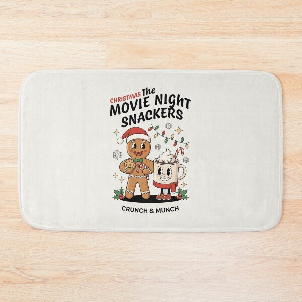 Item preview, Christmas Movie Night Snackers Retro Gingerbread Hot Cocoa designed and sold by HoopeStylee.