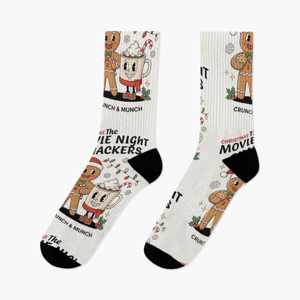 Item preview, Christmas Movie Night Snackers Retro Gingerbread Hot Cocoa designed and sold by HoopeStylee.