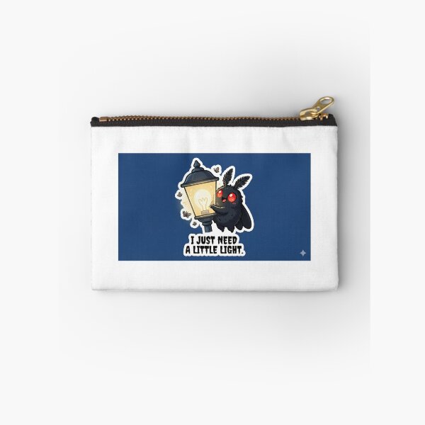 Item preview, I Just Need A Little Light | Cute Mothman Loves Lamp Sticker designed and sold by Estudio101.