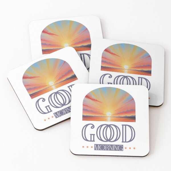 Item preview, Good Morning Sunset Aesthetic Design designed and sold by novapub.