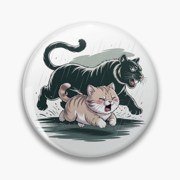 Item preview, Anxious Crying Cat Chased In Rain Cartoon designed and sold by chattsuede.