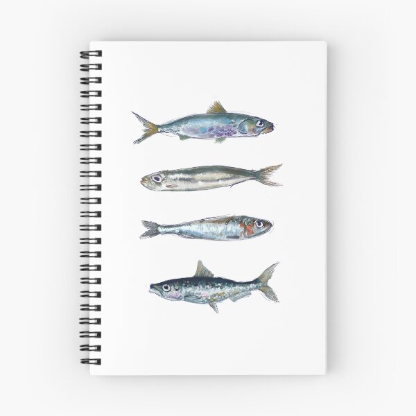 Item preview, Fish out of water (sardine illustration) designed and sold by sisie.
