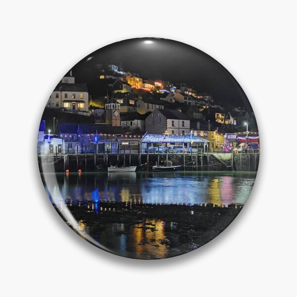 Item preview, Christmas lights at Looe in Cornwall designed and sold by rosiephotos.