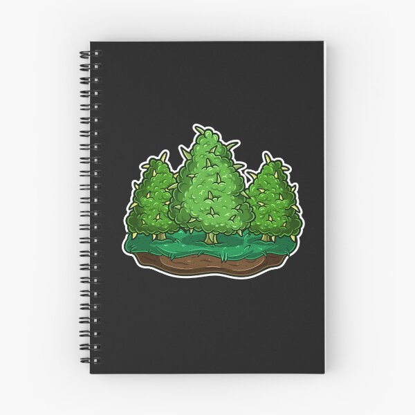 Item preview, Cartoon logo of 3 marijuana plants on grass. designed and sold by tedykurniawan12.