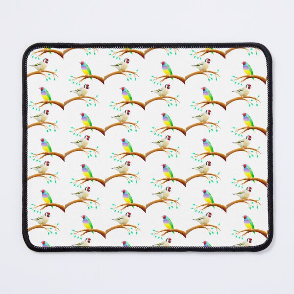 Item preview, Colourful birds design unique handmade original artwork gouldian gold finch  designed and sold by Arniesart85.