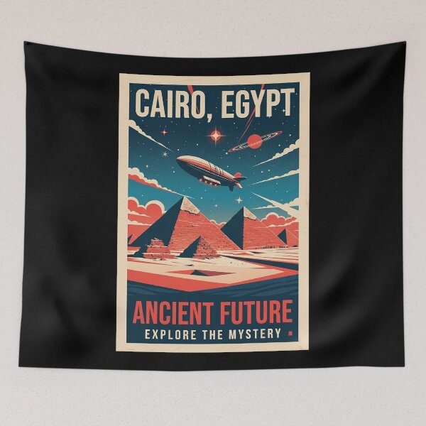 Item preview, Code Cairo Egypt Ancient Future Retro Sci-Fi  designed and sold by HoopeStylee.