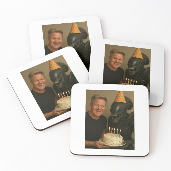 Item preview, Gordon ramsay Xenomorph terminator alien party hat birthday funny prank meme gift weird designed and sold by CheeseBlueprint.
