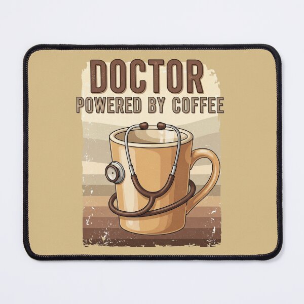 Item preview, Retro Doctor Powered By Coffee Design Vintage Medical Humor Gift designed and sold by Design_Your_Day.