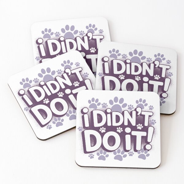 Item preview, Funny Pet Denial Paw Prints Gift Playful Pet Owner Humor designed and sold by chattsuede.
