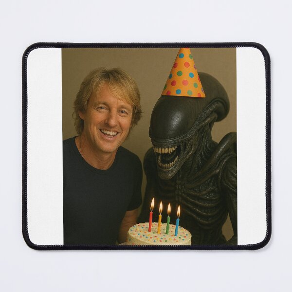 Item preview, Owen wilson Xenomorph terminator alien party hat birthday funny prank meme gift weird designed and sold by CheeseBlueprint.
