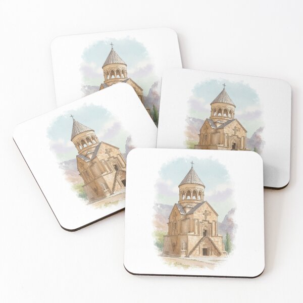 Item preview, Noravank Monastery Armenia – Watercolor Architecture Art designed and sold by NareArt.