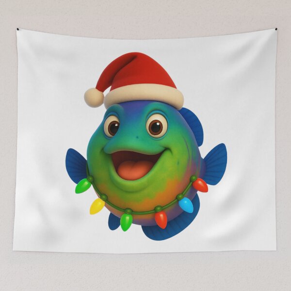 Item preview, Christmas Wrasse Fish designed and sold by Sillytoe.