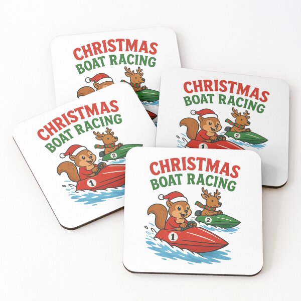 Item preview, Merry Christmas Boat Racing Holiday  designed and sold by ChristinasMess.