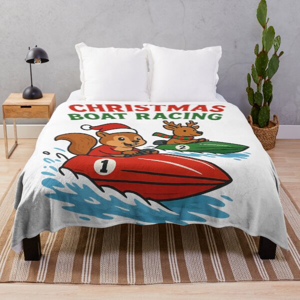 Item preview, Merry Christmas Boat Racing Holiday designed and sold by ChristinasMess.