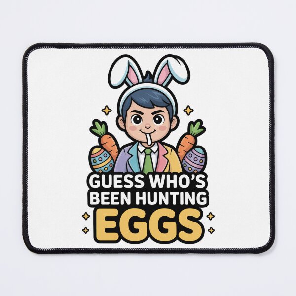 Item preview, Playful Easter Egg Hunt Winner Funny Bunny Man designed and sold by chattsuede.